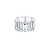 18K White Gold Multiple Round-Cut Diamond Ring (0.76 ct) _